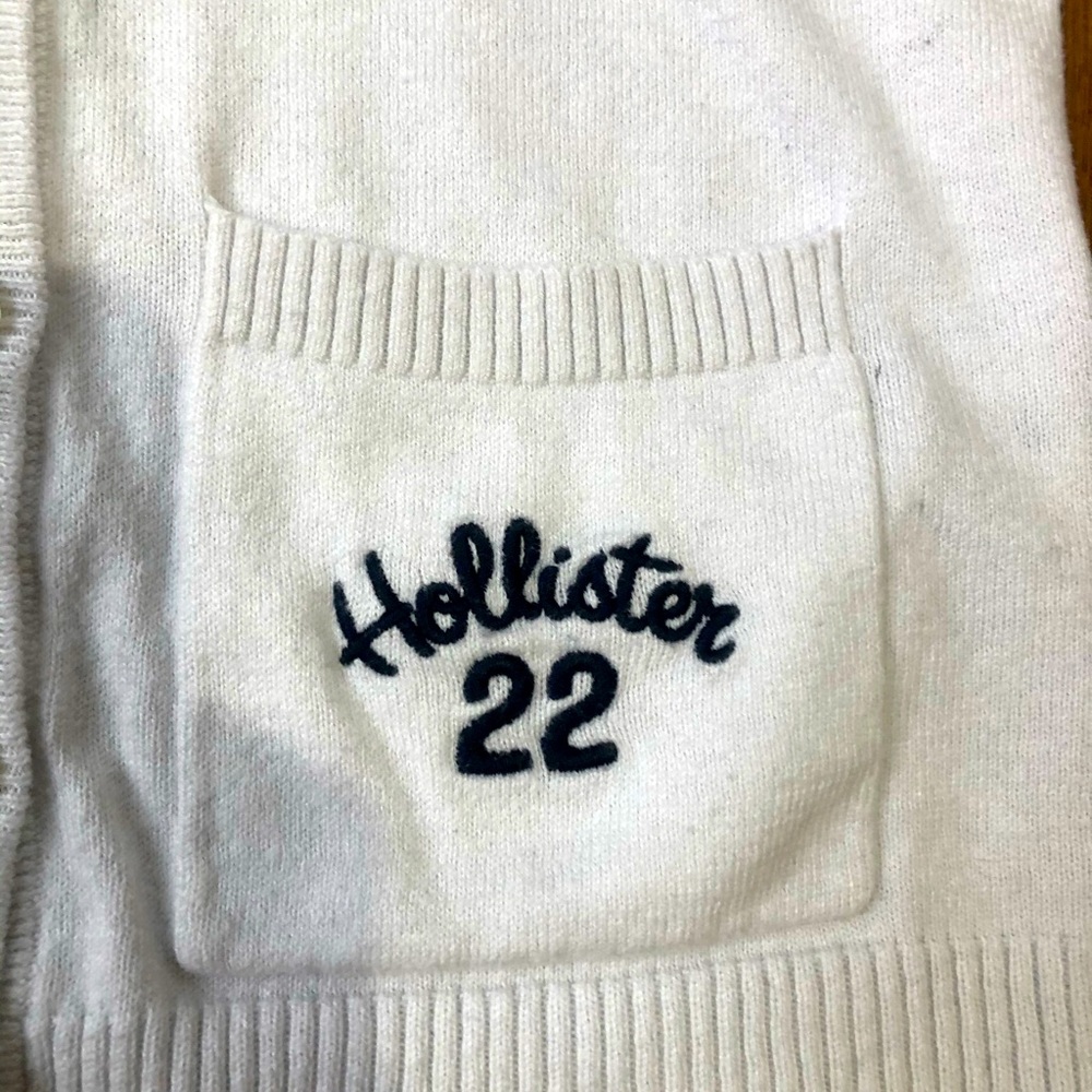 White Hollister ❤️ Light Cardigan Like New